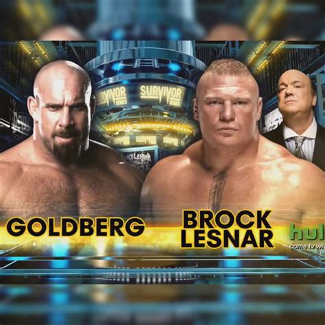 Bill Goldberg Vs Brock Lesnar