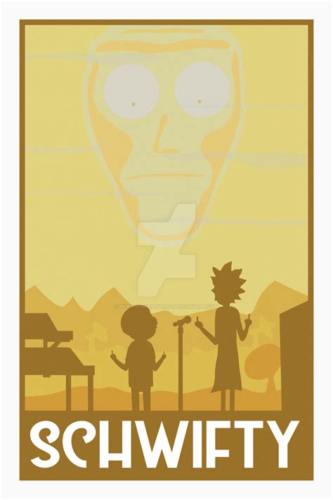 Rick and Morty Get Schwifty Poster by MurphyMurphy1992 on DeviantArt