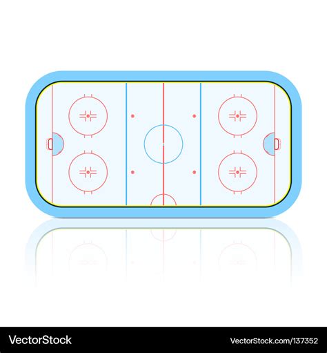 Hockey rink Royalty Free Vector Image - VectorStock