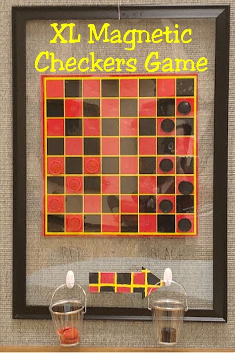 DIY Party Mom: Extra Large Magnetic Checkers Board Game