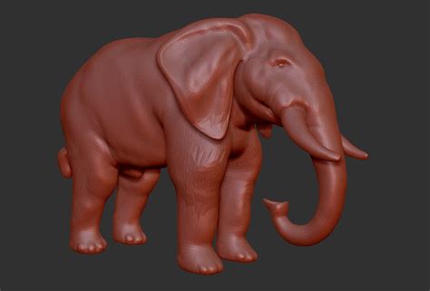 Elephant 3d Stl File Model Sculpture Statuette Figurine - Etsy