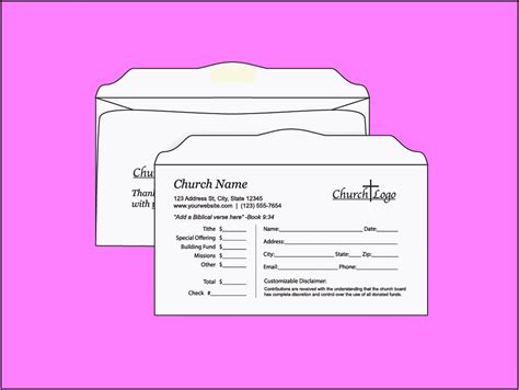 Free Church Tithes And Offering Envelopes Templates - Envelope : Resume ...