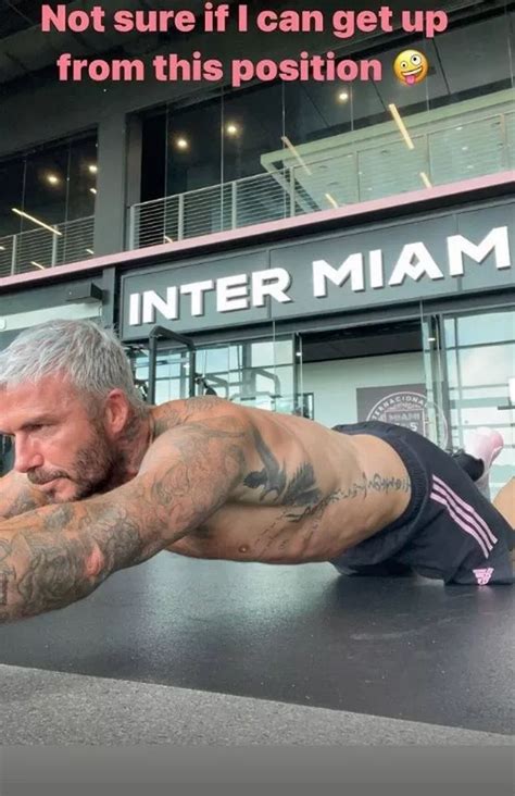 David Beckham shows off rippling abs as he shares intense workout ...