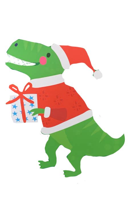 Christmas Dino by DracoAwesomeness on DeviantArt