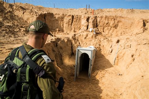 Israel puts tunnel dug under Gaza border on display to show threat