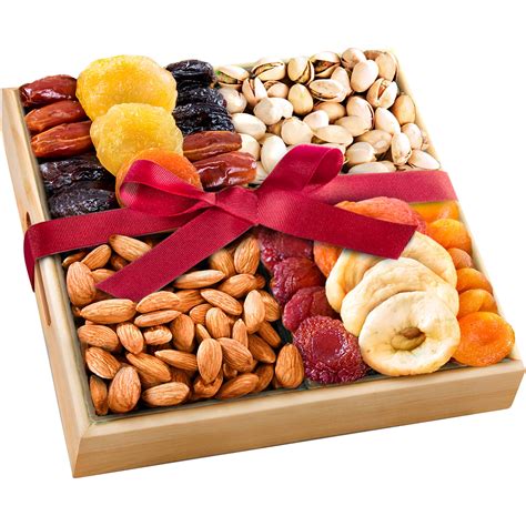 Golden State Fruit Gourmet Dried Fruit and Nut Assortment Gift Tray, 9 pc - Walmart.com ...