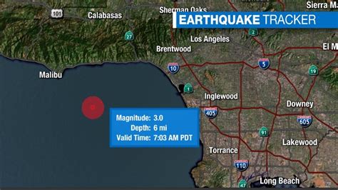 3.0-magnitude quake strikes off Malibu coast