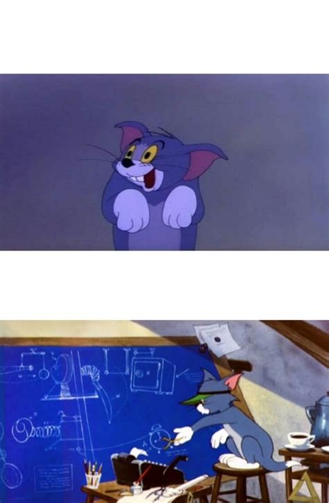 Create comics meme "Tom and Jerry meme template, the characters Tom and ...