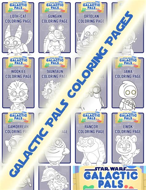 Star Wars Galactic Pals Printable Coloring Pages – SKGaleana