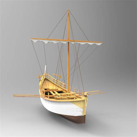 3D Ancient Egyptian Boat Model - TurboSquid 1569510