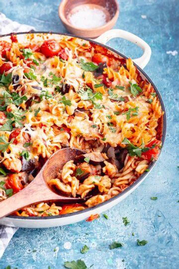 Aubergine Pasta Bake with Balsamic Tomato Sauce • The Cook Report