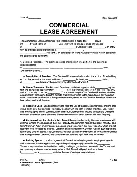 Free Rental & Lease Agreement Templates | PDF & Word