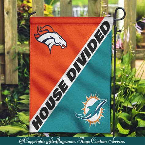 Denver Broncos vs. Baltimore Ravens House Divided Flag, Broncos House Divided Flag, Home Decor ...