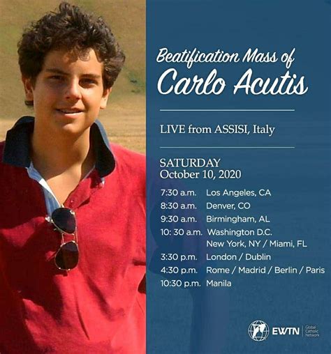 Beatification of Carlo Acutis in Assisi Oct 10 | Catholic Sabah