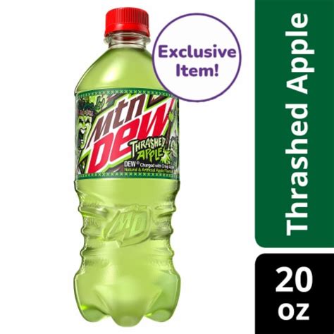 Mountain Dew® Thrashed Apple Soda Bottle - Exclusive Item!, 20 fl oz - Smith’s Food and Drug