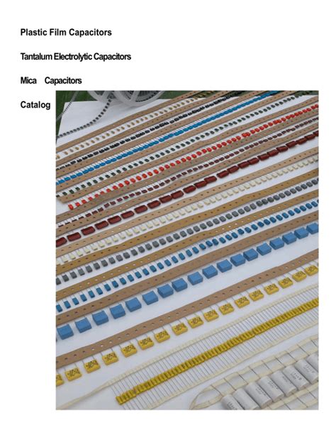 plastic film capacitors