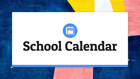 School year calendar | Genially templates