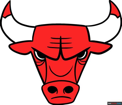 How to Draw the Chicago Bulls Logo - Really Easy Drawing Tutorial