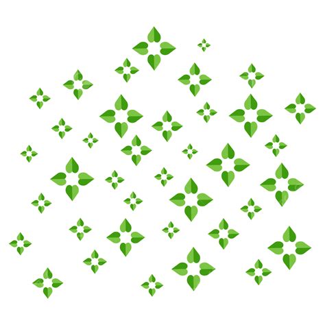 Shamrock Or Green Clover Leaves Pattern Background Flat Design ...