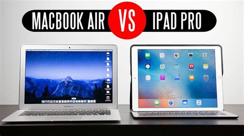 Apple iPad Pro vs 2015 13.3" Macbook Air - YouTube