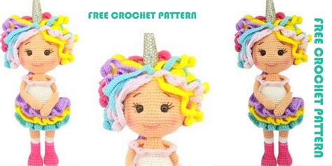 Amigurumi Unicorn Baby Girl Free Crochet Pattern - Amigurumi SDBES