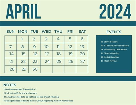 Printable Year 2024 Calendar in Google Docs, EPS, Illustrator, JPG ...