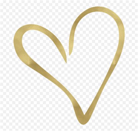 Heart Hearts Golden Gold - Love Golden Hearts Png Emoji,Golden Heart ...