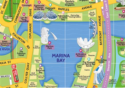 Map Of Singapore Bay - Maps of the World