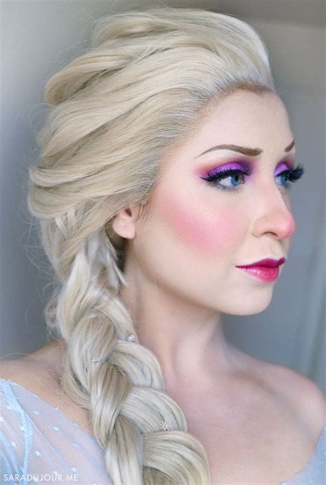 Elsa Frozen Cosplay + Makeup | Sara du Jour | Elsa hair, Elsa cosplay, Frozen makeup