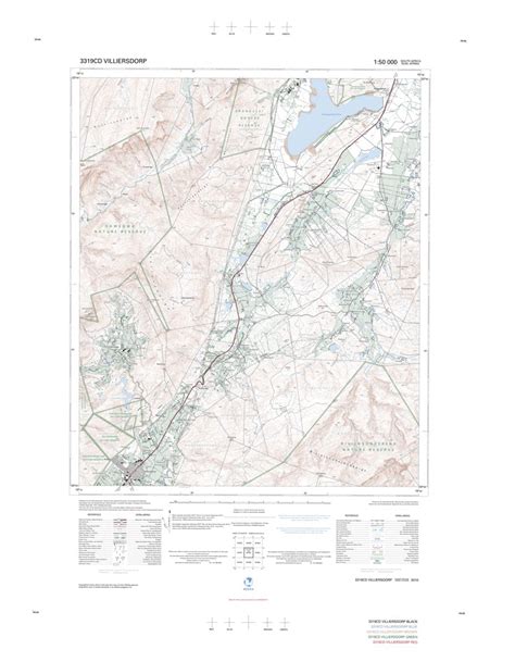 3319CD VILLIERSDORP map by Chief Directorate: National Geo-spatial ...