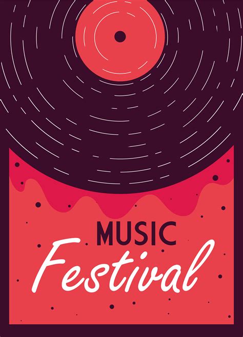 Modern poster music festival with musical instrument 1248724 Vector Art ...