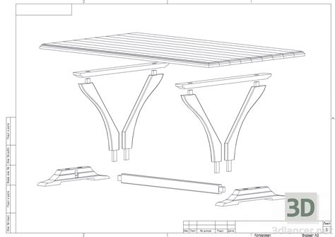 3d model Solid wood table | 69104 | 3dlancer.net