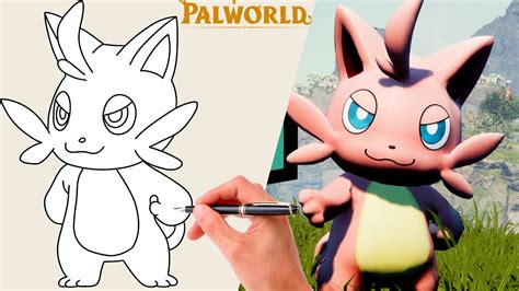 How To Draw CATTIVA From PALWORLD | Palworld Drawing - YouTube