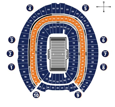 Broncos Stadium Seating Capacity | Bruin Blog