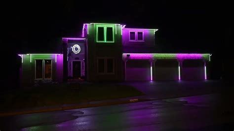 Ghostbusters Theme Song Halloween Light Show - YouTube