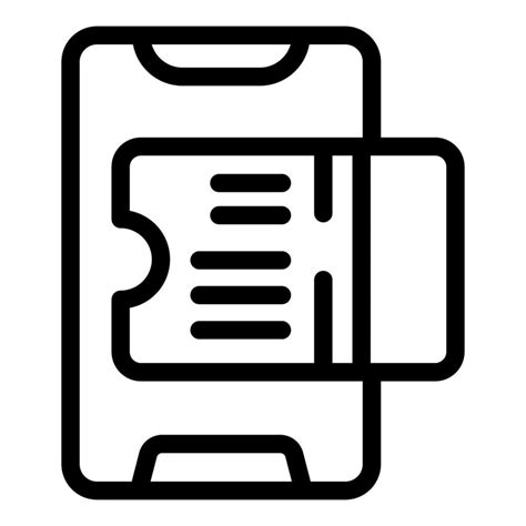 Black and white outline of mobile phone with notes 46044482 Vector Art ...