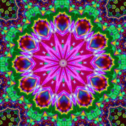 Animated Kaleidoscope Pink Green Mind Blowing Pictures, Kaleidoscope Images, Psychedelic Colors ...