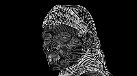 1650x2200 Line Vector Art Face Drawing 1650x2200 Resolution Wallpaper, HD Vector 4K Wallpapers ...