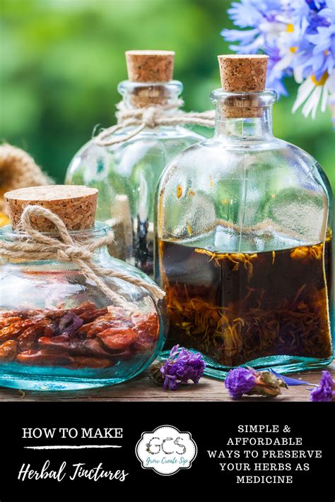 Tincture Making and Crafting Your Own Tincture Recipes