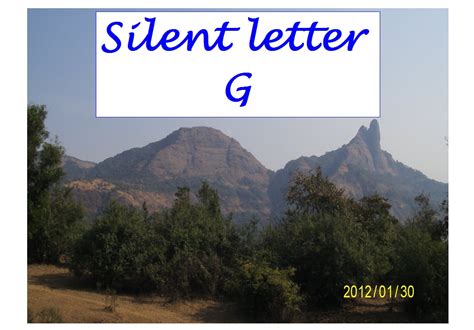 Silent Letters in English Words: Silent Letter G