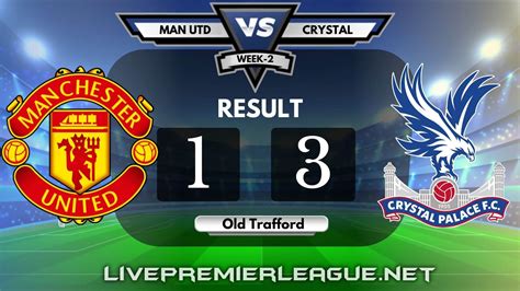 Manchester United Vs Crystal Palace | Week 2 Result 2020