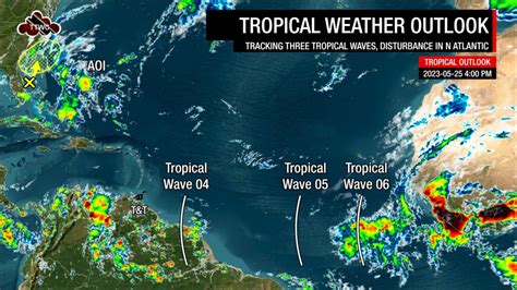 Tropical Update: Three Tropical Waves East of T&T, First To Affect Area ...