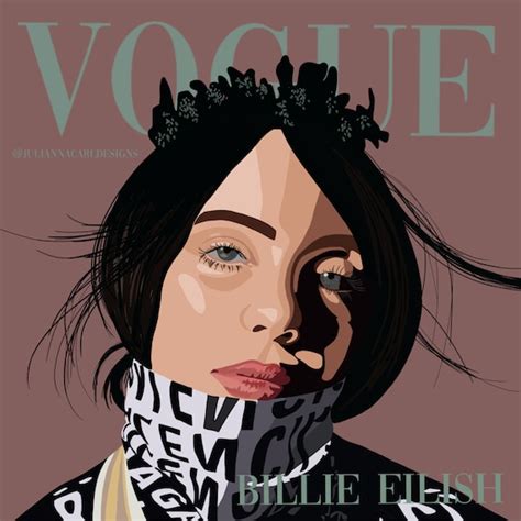 Billie Eilish Vogue Cover - Etsy