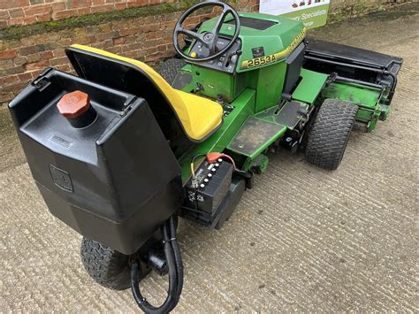 John Deere 2653 A Ride On Cylinder Mower triple sit on compact cricket ...