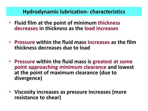 PPT - Hydrodynamic lubrication PowerPoint Presentation - ID:545606