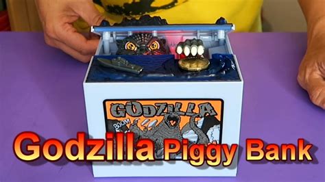 Godzilla Money Box Piggy Bank Unboxing - YouTube