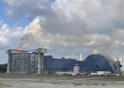 GALLERY: Fire Rages at Historic Former Tustin Air Base - Orange County Business Journal