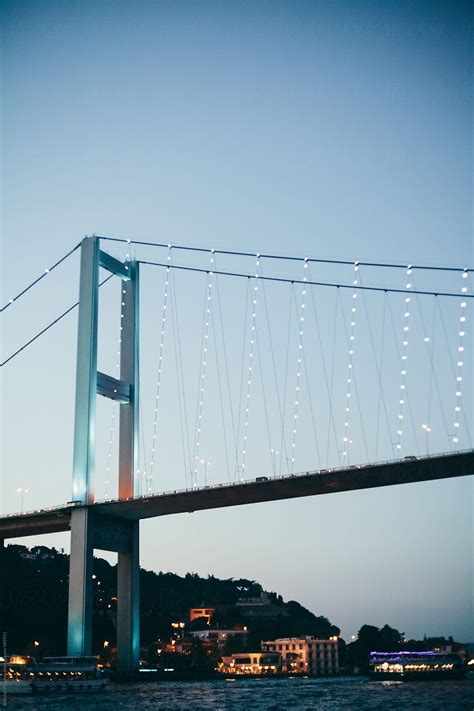 "Bosphorus Bridge By Night" by Stocksy Contributor "Borislav Zhuykov ...