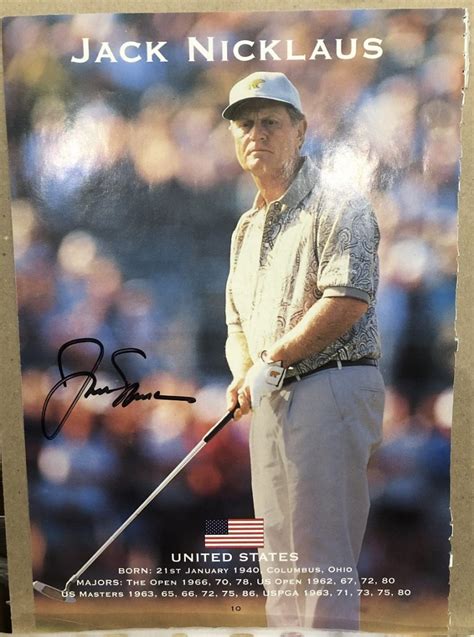 Jack Nicklaus autograph magazine photo - Sports Autographs