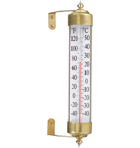 Antique Brass Outdoor Thermometer | Rejuvenation